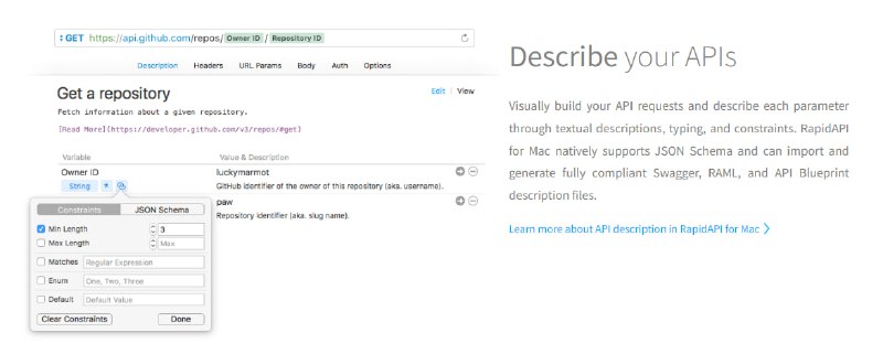 适用于Mac的一款颜值颇高的 HTTP 调试工具：RapidAPI for Mac 现已免费