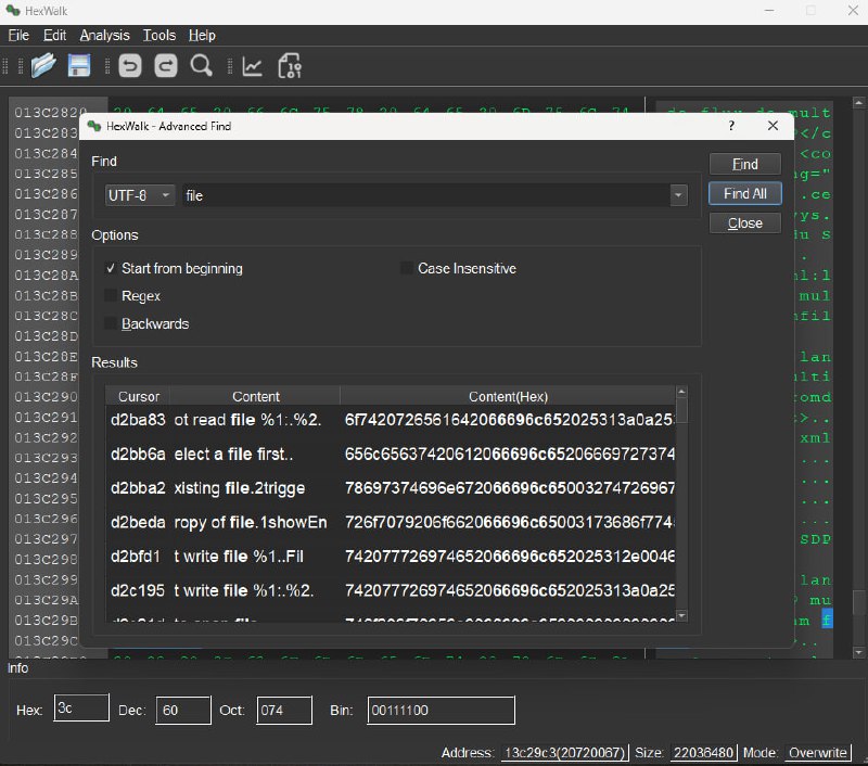 HexWalk - Hex Editor/Viewer/Analyzer：支持跨平台的十六进制编辑器、查看器和分析器，支持高级搜索、Binwalk集成、熵分析、字节地图、哈希计算器、二进制/十进制/十六进制转换等HexWalk - Hex Editor/Viewer/Analyzer：支持跨平台的十六进制编辑器、查看器和分析器，支持高级搜索、Binwalk集成、熵分析、字节地图、哈希计算器、二进制/十进制/十六进制转换等