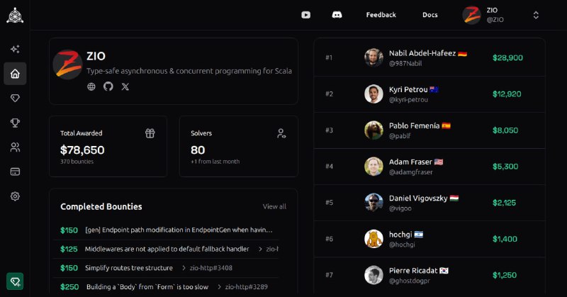 顶尖1%开源工程师招聘平台Algora，重塑技术招聘流程：• 集成Web应用 + GitHub App + 支付处理，覆盖职位发布、合同管理、赏金激励及合规支付  • 自动展示开发者顶尖OSS贡献，招聘方可基于开源表现自动筛选和排名候选人  • 支持全职与合同制岗位匹配，结合技术栈、预算、地理位置实现智能匹配  • 赏金机制助力OSS社区与闭源团队激励贡献者，合同管理实现基于成果的支付  • 支持面试环节通过赏金任务验证候选人真实能力，贡献优先入职提升团队效率  • 未来支持多平台集成（GitLab、Linear等）、多支付方式（支付宝、Wise、加密货币）和多端客户端（移动、桌面、CLI）  • 开源自托管，灵活满足不同团队需求，技术栈基于Elixir/Phoenix，易上手且高性能顶尖1%开源工程师招聘平台Algora，重塑技术招聘流程：• 集成Web应用 + GitHub App + 支付处理，覆盖职位发布、合同管理、赏金激励及合规支付  • 自动展示开发者顶尖OSS贡献，招聘方可基于开源表现自动筛选和排名候选人  • 支持全职与合同制岗位匹配，结合技术栈、预算、地理位置实现智能匹配  • 赏金机制助力OSS社区与闭源团队激励贡献者，合同管理实现基于成果的支付  • 支持面试环节通过赏金任务验证候选人真实能力，贡献优先入职提升团队效率  • 未来支持多平台集成（GitLab、Linear等）、多支付方式（支付宝、Wise、加密货币）和多端客户端（移动、桌面、CLI）  • 开源自托管，灵活满足不同团队需求，技术栈基于Elixir/Phoenix，易上手且高性能