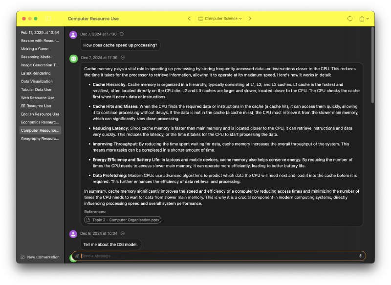 Sidekick：一款原生macOS应用，本地运行的AI助手，无需额外软件，即可从你的文件、文件夹和网站中获取信息，所有对话本地完成，数据本地保存