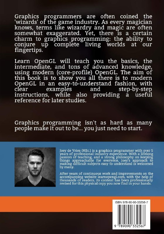 Learn OpenGL: Learn Modern OpenGL Graphics Programming in a Step-by-Step Fashion | #电子书这本书会教你使用现代（核心配置文件）OpenGL 的基础知识、中级知识和所有高级知识