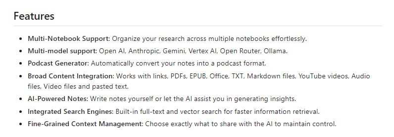 开源版Google Notebook LM的替代方案，注重隐私保护的智能笔记工具