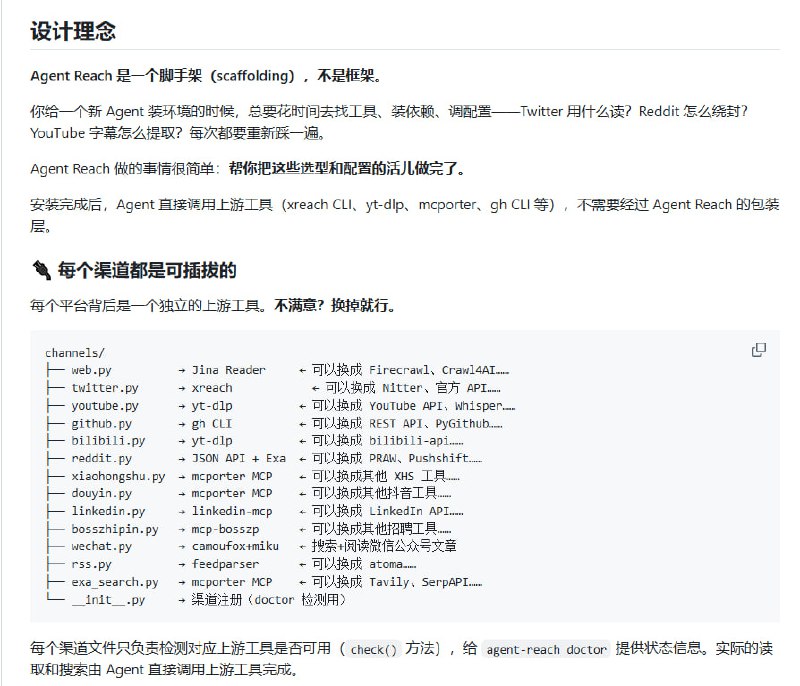 在线使用 AI Agent 经常遇到一个难题——让它读懂推特、Reddit、YouTube、小红书等网络内容，不得不面对付费 API、封锁、登录、数据清洗一大堆麻烦