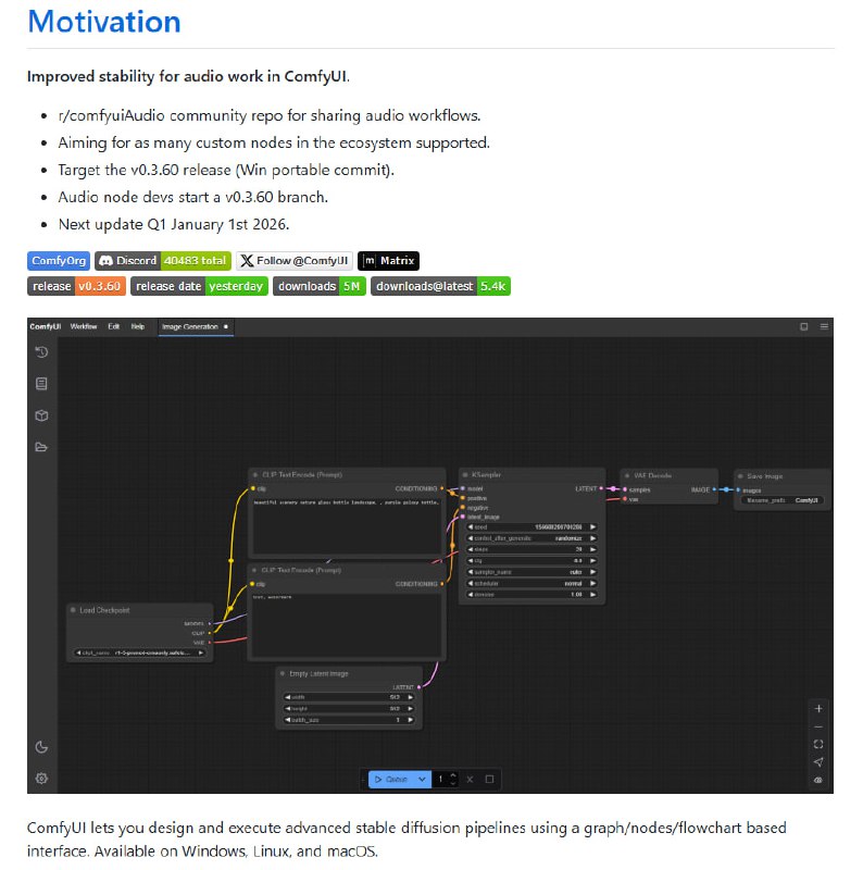 ComfyAudio：ComfyUI 音频模块，打造最强大且模块化的音频 AI 引擎与应用