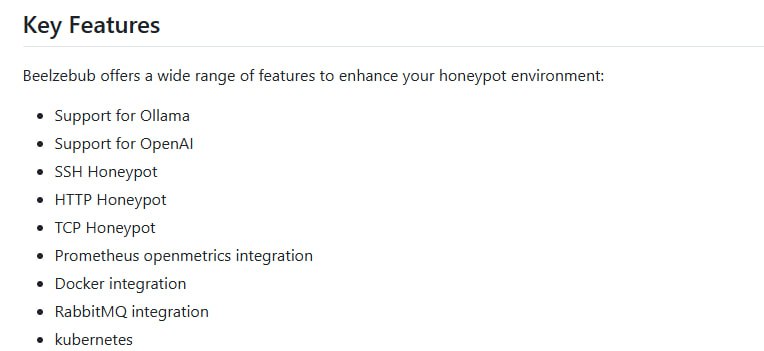Beelzebub：一款低代码、高安全性的蜜罐框架，利用LLM技术实现系统虚拟化，轻松检测和分析网络攻击