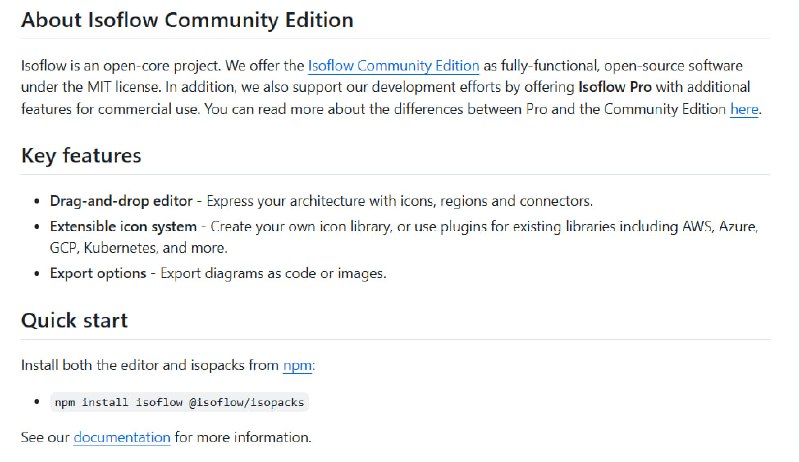 Isoflow 社区版：开源且高效的网络拓扑图绘制 React 组件，助力架构设计与可视化表达