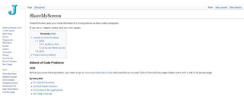 ShareMyScreen - 看看 J 专家如何编写程序