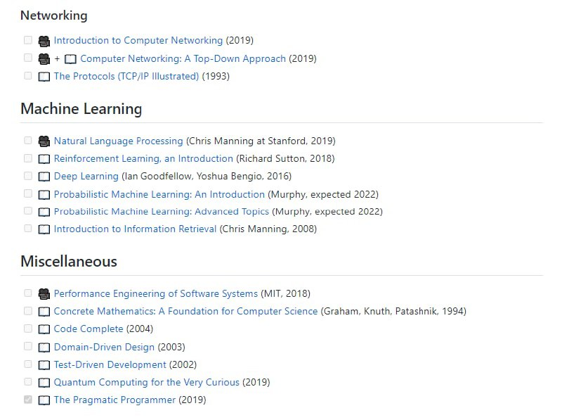 计算机科学资源集锦作者语：在学习计算机科学的过程中，我以书籍、论文、讲座视频、博客文章和播客的形式积累了重要领域的资源