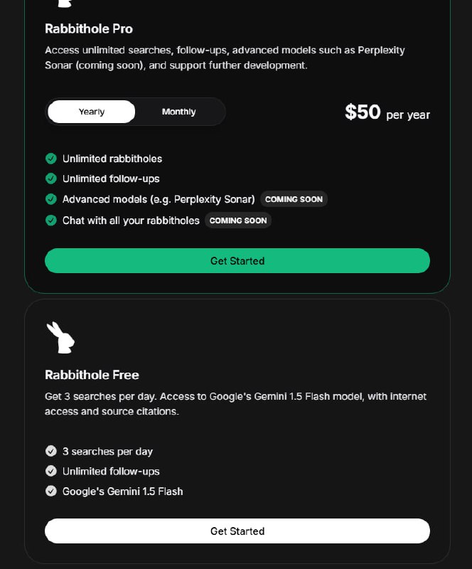 Rabbithole：由AI驱动的视觉学习平台，通过生成后续问题帮助用户深入学习和扩展好奇心视觉化学习界面：Rabbithole 提供了一个视觉上吸引人的界面，用户可以在桌面上通过一个直观的界面来探索各种主题