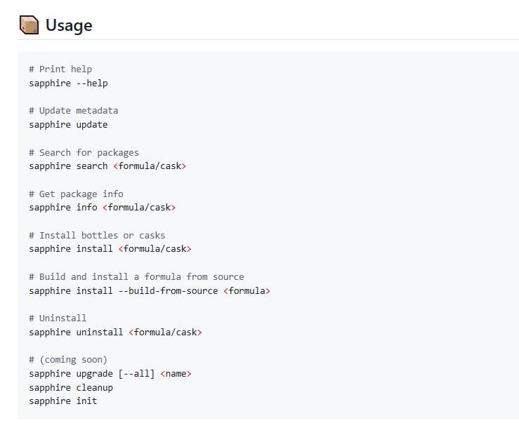 Sapphire：为macOS打造的下一代Rust语言包管理器，用更高效的方式管理你的软件包