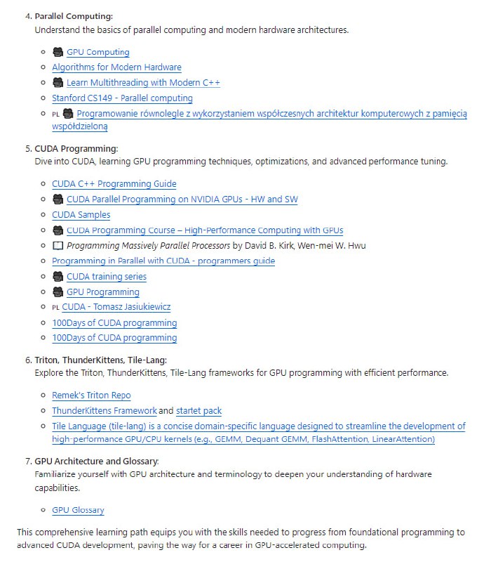 CUDA学习资源库：为初学者和进阶者准备的CUDA编程学习指南，包含丰富的教程、实用示例和优化技巧，帮助你轻松掌握GPU加速应用开发cuda-learning | #指南CUDA学习资源库：为初学者和进阶者准备的CUDA编程学习指南，包含丰富的教程、实用示例和优化技巧，帮助你轻松掌握GPU加速应用开发cuda-learning | #指南