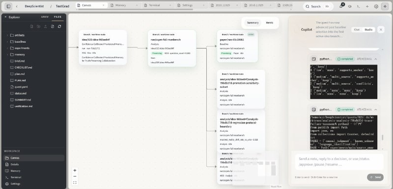 在线科研总是被琐碎重复的工作拖慢：文献爆炸难消化，环境依赖调试不停，实验记录分散难管理，写论文也要折腾多个工具