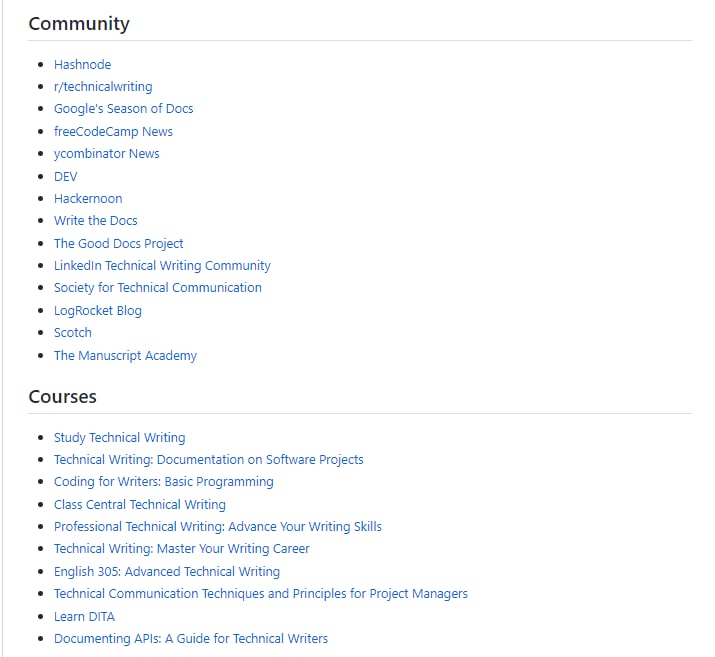 技术写作相关资源 | awesome-technical-writing技术写作相关资源 | awesome-technical-writing