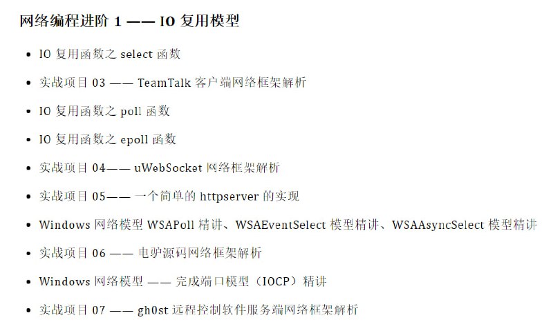 C/C++ 网络编程实战训练营一期 | 团购价130元C/C++ 网络编程实战训练营一期 | 团购价130元