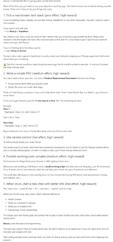 这份“Vibe Coding”实用指南，教你如何用 AI 快速、高效、少折腾地把想法变成可用产品