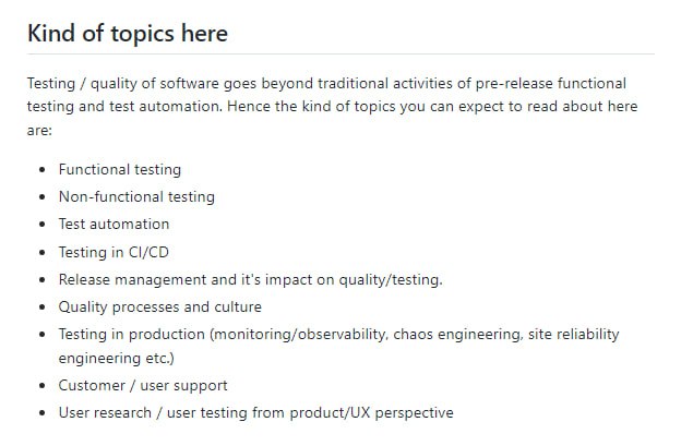 howtheytest：这个项目收集了各大互联网/IT公司是如何做测试的