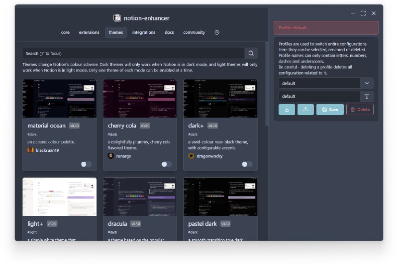 notion-enhancer  能让  #Notion 增强的工具，适用于 MacOS、Linux 和 Windows