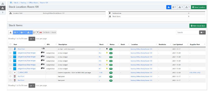 GitHub 上一款开源的库存管理系统：InvenTree，简单易用，可用于跟踪及管理各类库存零件，并支持生成各种报告，可扩展性强