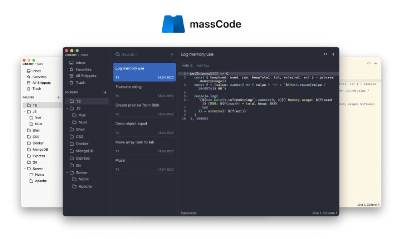 面向开发者的免费开源代码段管理器massCode | Docs