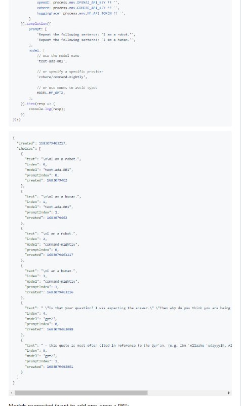 llm.ts：一个开源的零依赖库，可使用单一API调用30多种LLM，可以在单个响应中发送多个提示到多个LLM，并将结果返回