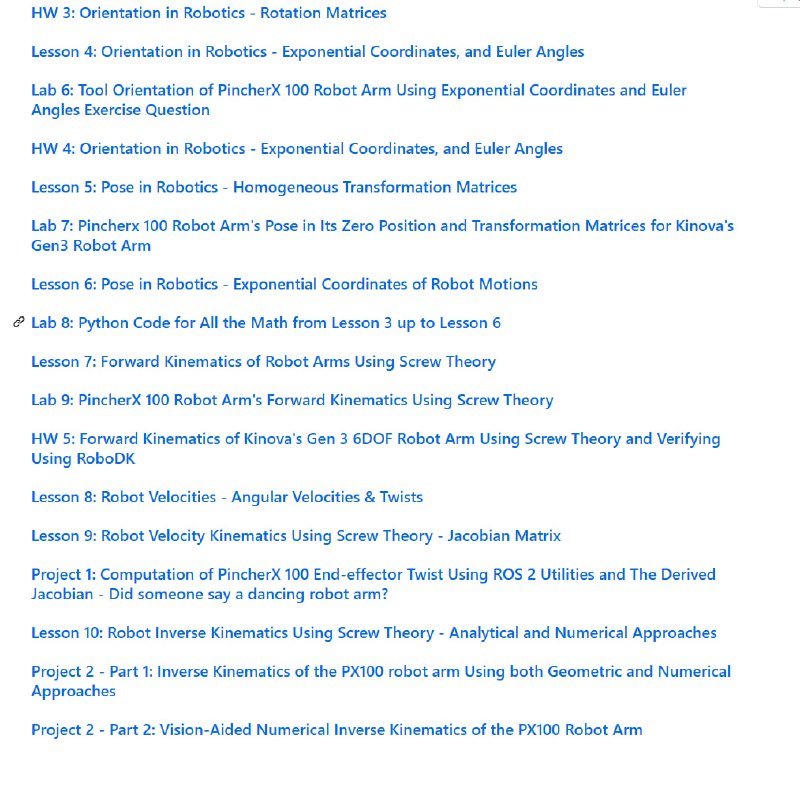 Modern Robotics Course：为机器人学习者提供一站式教育资源