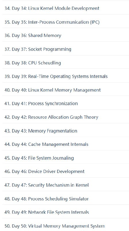 探索操作系统：69天C语言深度实现 |代码库 | #c语言本仓库是一次操作系统概念的探索之旅，通过C语言进行实践性实现