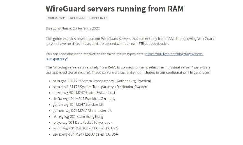 从 RAM 运行的 WireGuard 服务器 | 详文