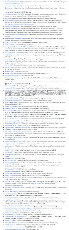 Matlab 框架、库和软件列表 | awesome-matlabMatlab 框架、库和软件列表 | awesome-matlab