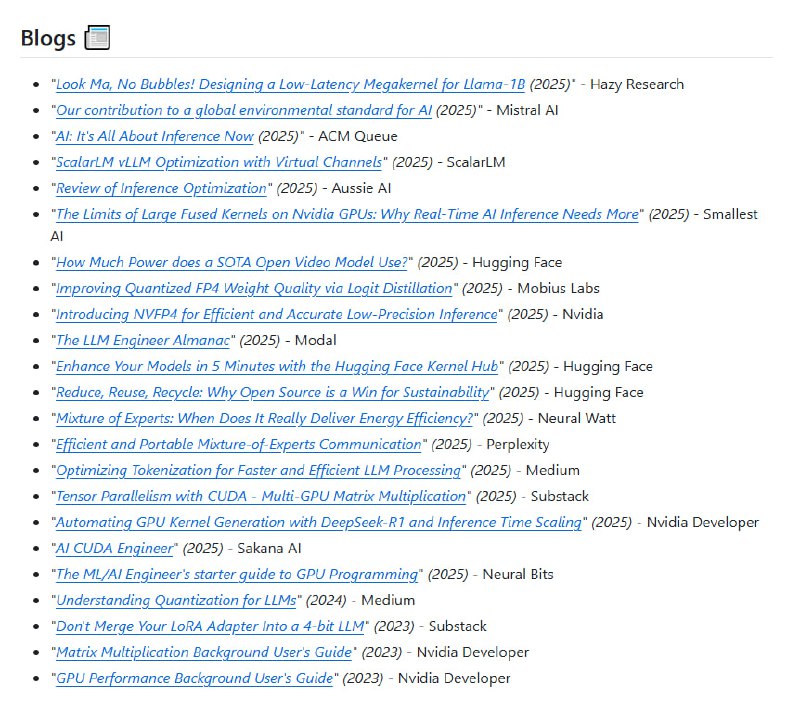 Awesome AI Efficiency：AI效率全景指南，助力打造更快、更小、更环保的智能系统🌿• 涵盖量化、剪枝、缓存、蒸馏、分解、编译、多参数微调、推理优化等核心技术  • 结合专用硬件与训练加速，提升模型执行速度，降低能耗与成本  • 深度解读AI能耗现状：单次查询能耗高达3-40Wh，1亿用户每天发起10亿次请求，背后环境代价惊人  • 多维度工具集成：Pruna、TensorRT、ONNX、Code Carbon等，助力模型压缩与绿色计算  • 丰富资源库：论文、报告、文章、博客、书籍、课程全覆盖，追踪行业最新进展与最佳实践Awesome AI Efficiency：AI效率全景指南，助力打造更快、更小、更环保的智能系统🌿• 涵盖量化、剪枝、缓存、蒸馏、分解、编译、多参数微调、推理优化等核心技术  • 结合专用硬件与训练加速，提升模型执行速度，降低能耗与成本  • 深度解读AI能耗现状：单次查询能耗高达3-40Wh，1亿用户每天发起10亿次请求，背后环境代价惊人  • 多维度工具集成：Pruna、TensorRT、ONNX、Code Carbon等，助力模型压缩与绿色计算  • 丰富资源库：论文、报告、文章、博客、书籍、课程全覆盖，追踪行业最新进展与最佳实践
