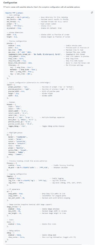 FFF.nvim：Neovim 的极速模糊文件搜索利器，专注文件选择，追求极致体验