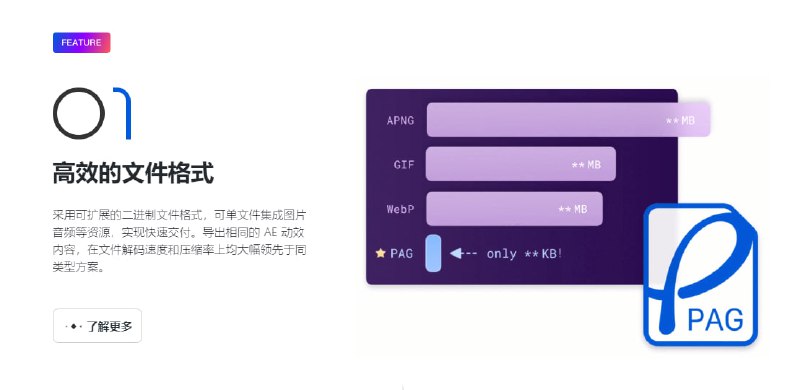 libpag：腾讯开源的一款设计工具：PAG 动效组件，提供了一套完善的动效设计工作流，可广泛应用于UI 动画、贴纸动画、视频编辑、模板设计等场景