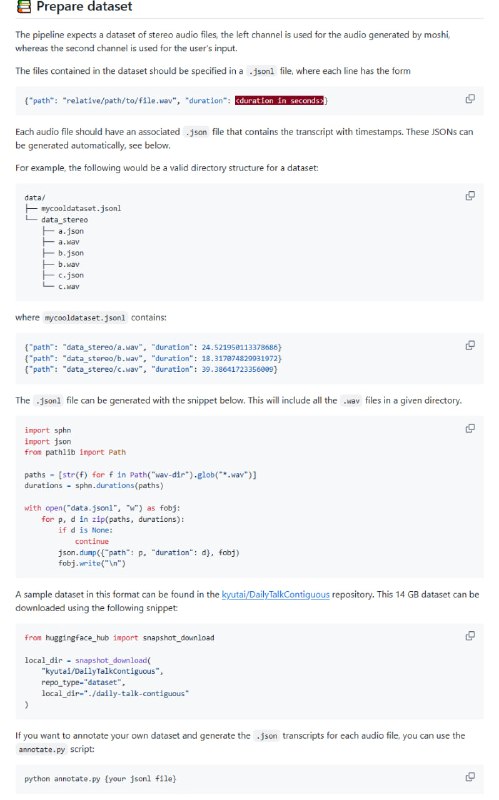 轻松微调Moshi模型的高效工具，让你快速拥有个性化语音交互模型使用LoRA技术，微调过程轻量高效；支持多GPU加速训练，提升训练速度；提供完整教程和示例代码，新手也能快速上手Moshi-Finetune | #工具轻松微调Moshi模型的高效工具，让你快速拥有个性化语音交互模型使用LoRA技术，微调过程轻量高效；支持多GPU加速训练，提升训练速度；提供完整教程和示例代码，新手也能快速上手Moshi-Finetune | #工具