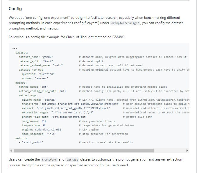 HumanPrompt 是一个框架，用于更轻松地设计、管理、共享和使用提示和提示方法 | #框架