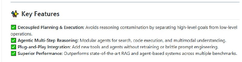 HiRA：分层推理框架，让复杂搜索和深度推理变得简单高效 | #框架规划与执行分离，避免推理污染；支持多模态理解和代码执行；即插即用，无需重新训练即可扩展新工具HiRA：分层推理框架，让复杂搜索和深度推理变得简单高效 | #框架规划与执行分离，避免推理污染；支持多模态理解和代码执行；即插即用，无需重新训练即可扩展新工具