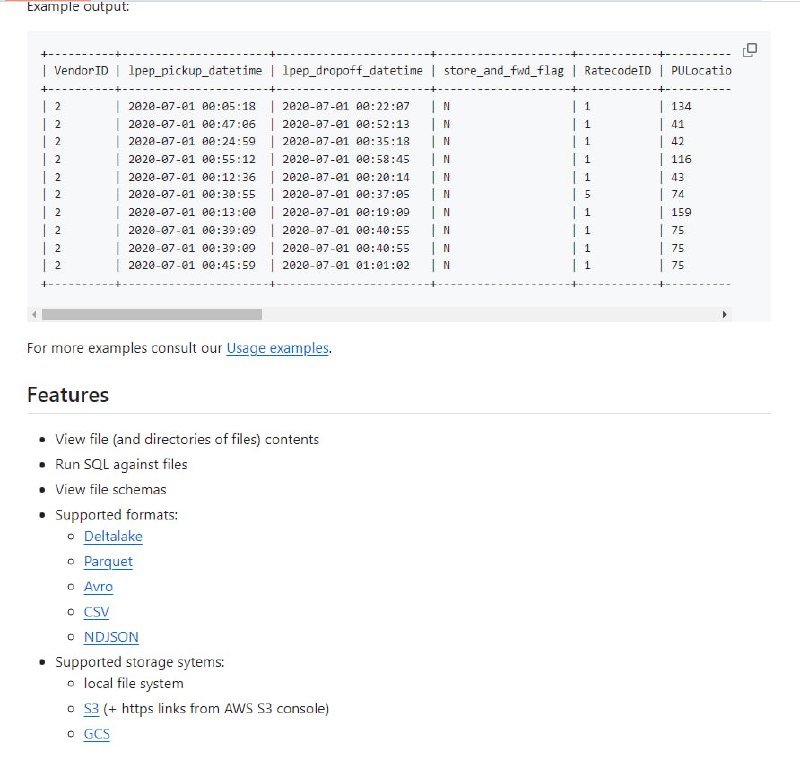 一个快速查看数据的命令行工具，由DataFusion驱动，支持多种数据格式和存储系统，简化数据查看和SQL查询过程Quickly view your data (qv) | #工具 #命令行