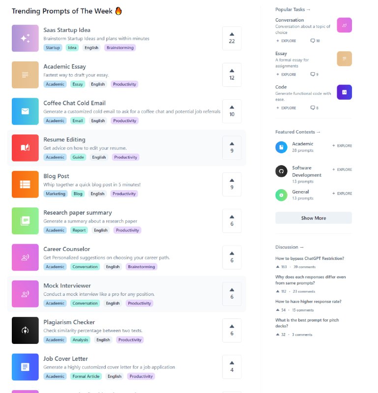 ChatGPT 提示交流分享平台 | FlowGPT
