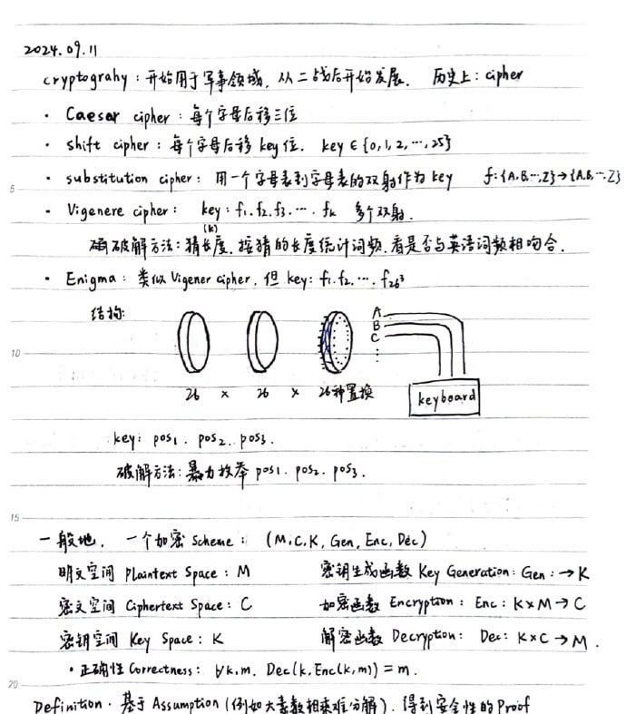 密码学基础北京大学前沿计算研究中心刘天任老师的课