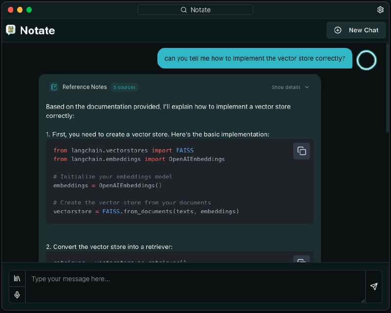 Notate：一款强大的桌面研究助手，结合AI驱动的分析和先进的向量搜索技术，能够智能处理、组织和检索来自多种格式的文档、音频和文本信息，帮助研究人员、学者和知识工作者优化工作流程Notate：一款强大的桌面研究助手，结合AI驱动的分析和先进的向量搜索技术，能够智能处理、组织和检索来自多种格式的文档、音频和文本信息，帮助研究人员、学者和知识工作者优化工作流程