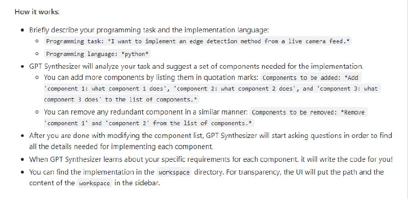 利用AI协助软件设计和开发的工具，通过与用户的交互对话逐步捕获设计规范，而不是依赖单一提示，用户可以在命令行界面或Streamlit应用程序中使用它GPT Synthesizer | #工具