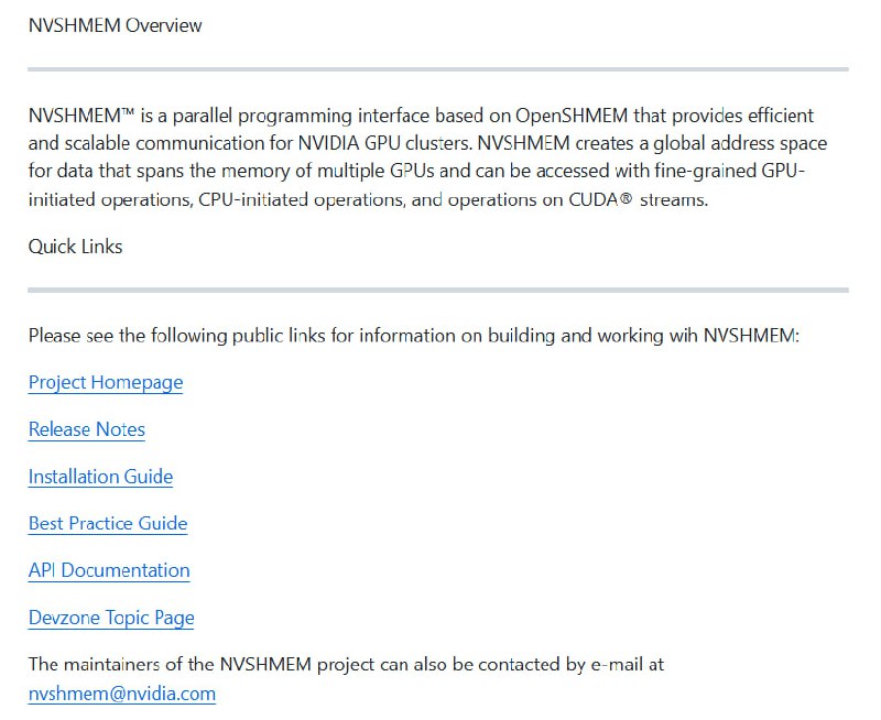 NVIDIA NVSHMEM：面向多GPU集群的高效并行通信接口，打破传统多进程通信瓶颈，提升CUDA内核及流中一侧通信性能