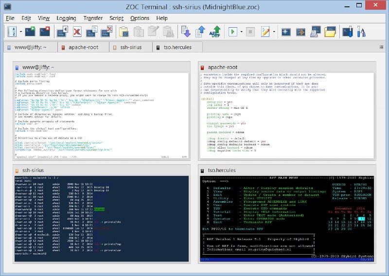 ZOC Terminal 是一款专业的 #Linux 终端 #模拟器 和 Telenet 客户端，支持 Windows 和 macOS 双平台
