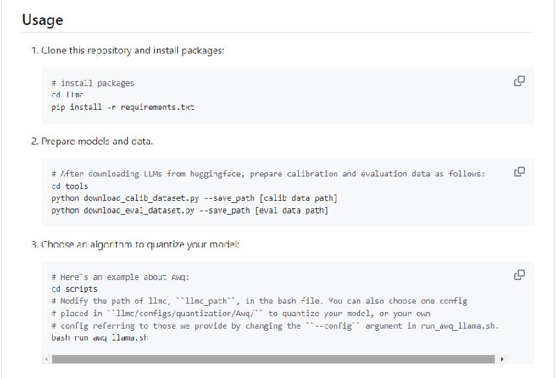 高效的大型语言模型(LLM)压缩工具，支持多种先进的压缩方法和多种推理后端llmc | #工具高效的大型语言模型(LLM)压缩工具，支持多种先进的压缩方法和多种推理后端llmc | #工具