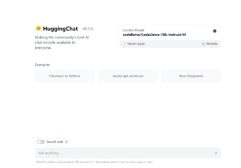 Code Llama 70B在线体验，Code Llama 70B由Meta推出的最新AI编程模型，标志着AI辅助代码生成领域的重大升级，用于处理更复杂的编程任务，具有更高的准确性和效率