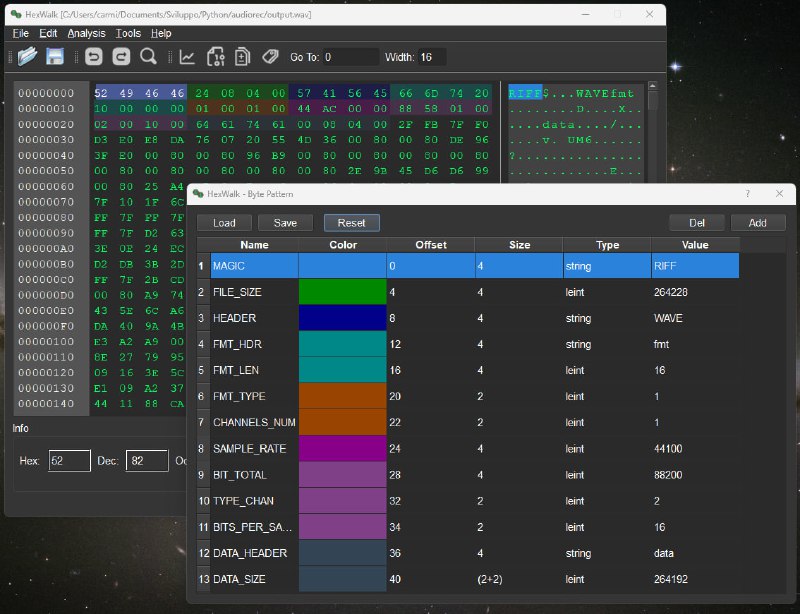 HexWalk - Hex Editor/Viewer/Analyzer：支持跨平台的十六进制编辑器、查看器和分析器，支持高级搜索、Binwalk集成、熵分析、字节地图、哈希计算器、二进制/十进制/十六进制转换等HexWalk - Hex Editor/Viewer/Analyzer：支持跨平台的十六进制编辑器、查看器和分析器，支持高级搜索、Binwalk集成、熵分析、字节地图、哈希计算器、二进制/十进制/十六进制转换等