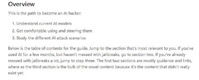 最全面的AI应用安全攻击指南，涵盖了对当前 AI 模型的理解、如何使用和操控它们，以及详细的 AI 攻击场景