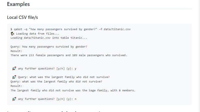 基于 OpenAI API 的本地/远程数据自然语言查询命令行工具库qabot | #命令行 #工具基于 OpenAI API 的本地/远程数据自然语言查询命令行工具库qabot | #命令行 #工具