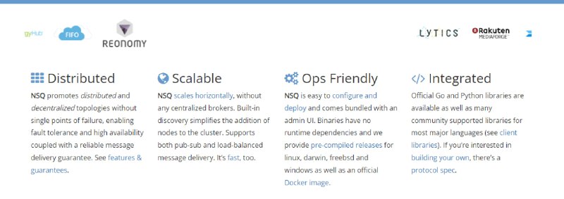 NSQ是一个实时分布式消息平台，设计用于每天处理数十亿条消息的大规模运营环境