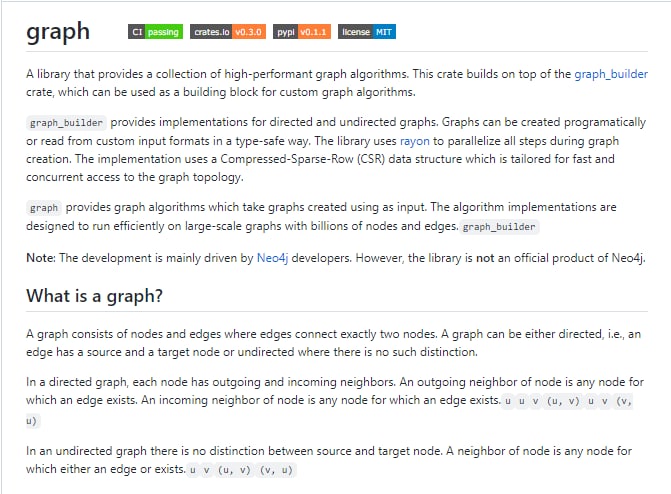 graph：高性能图算法库