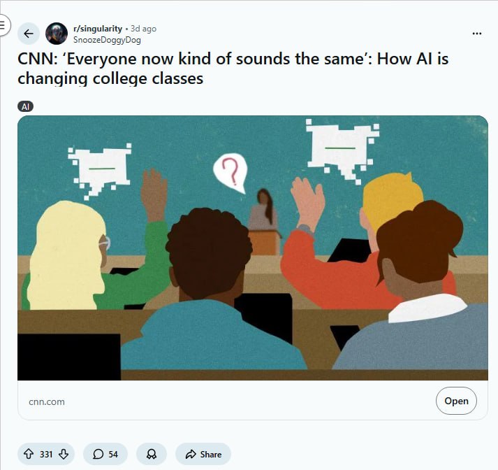 当学术论文沦为概率引擎的输出：为什么我们正在失去“独特的错误” | 帖子提要：AI 正在将大学写作变成一种“语言单质化”的过程