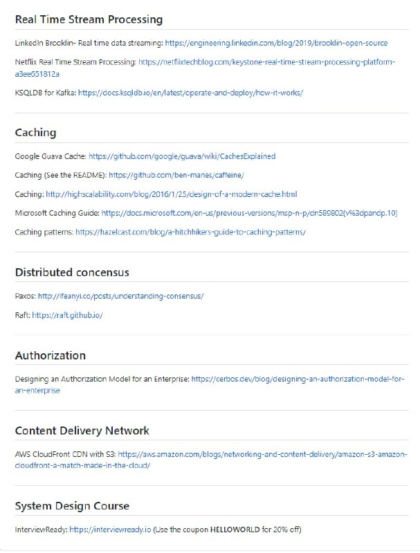 Internet 上系统设计的最佳资源 System Design Resources | #设计Internet 上系统设计的最佳资源 System Design Resources | #设计